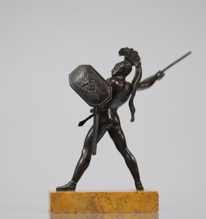 Thesée - Bronze sur socle, après mythologie:...