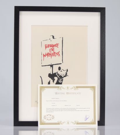 BANKSY (né en 1974), d'après Because I'm...