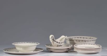 Vielle Andenne série de 12 assiettes en faïences...
