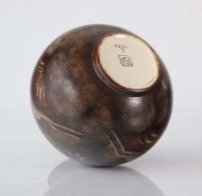 Charles Catteau Keramis rare vase à décor...