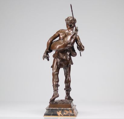 Eugène MARIOTON (1854-1933) bronze à patine...