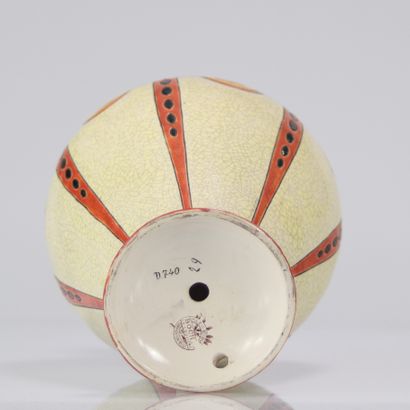 Charles Catteau Kéramis pied de lampe Art...