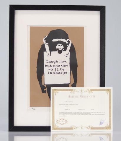 BANKSY (né en 1974), d'après Laugh now (2004)...