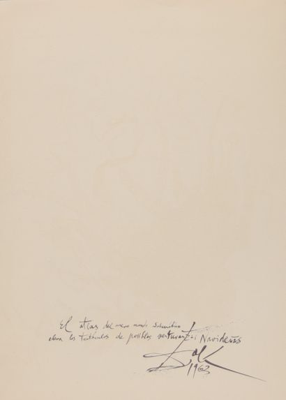 Salvador Dali. Carte de Noël original créé...