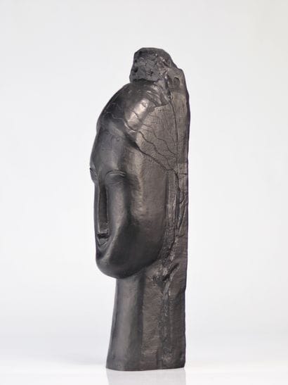 Amedeo Modigliani. « Tête de femme » Bronze...