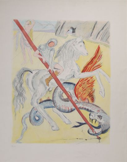 Salvador Dali. La Danse. Lithographie en...