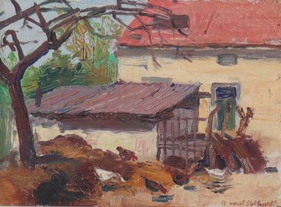 Marcel STOBBAERTS (1899-1979) huile sur panneau...