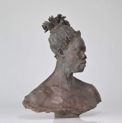 Arthur STRASSER (1854-1927) buste en bronze...