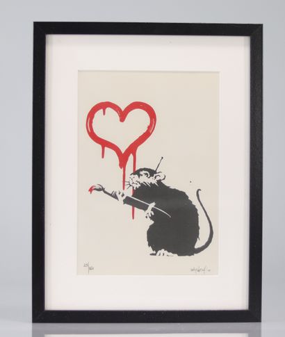 BANKSY (né en 1974), d'après Rat Heart Epreuve...