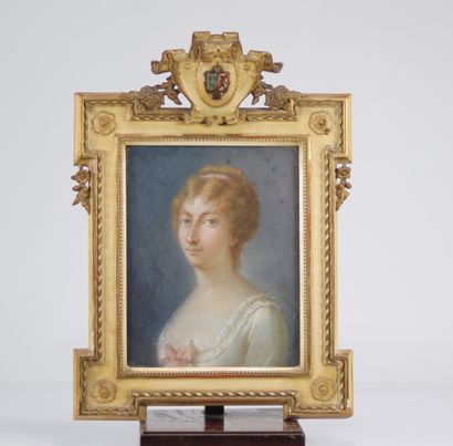 Pastel portrait de jeune femme 19ème
Poids:...