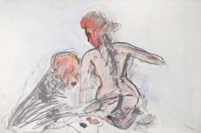 Serge KANTOROWICZ (1942) imposante aquarelle...
