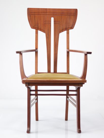 GUSTAVE SERRURIER-BOVY (1858-1910) fauteuil...
