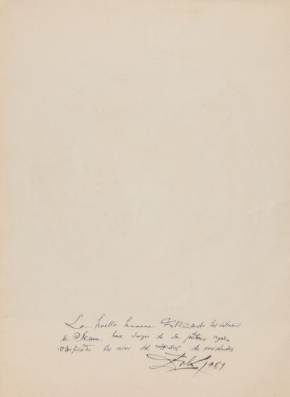 Salvador Dali.Carte de Noël créé pour Hoechst...