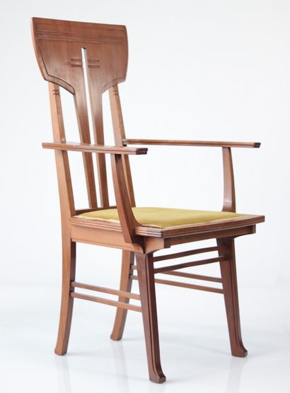 GUSTAVE SERRURIER-BOVY (1858-1910) fauteuil...