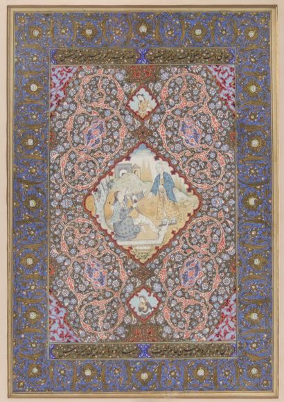 Miniature Persane école de Boukhara, 17/18ème
Poids:...