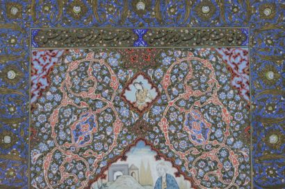 Miniature Persane école de Boukhara, 17/18ème
Poids:...