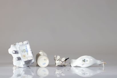 Royal Copenhague lot de 4 porcelaines diverses
Poids:...
