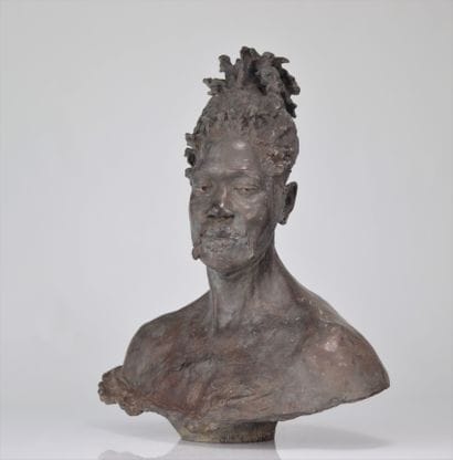 Arthur STRASSER (1854-1927) buste en bronze...