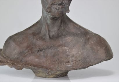 Arthur STRASSER (1854-1927) buste en bronze...