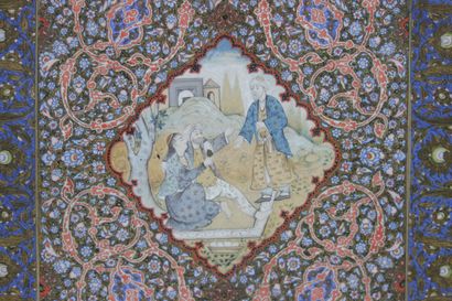 Miniature Persane école de Boukhara, 17/18ème
Poids:...