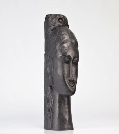Amedeo Modigliani. « Tête de femme » Bronze...