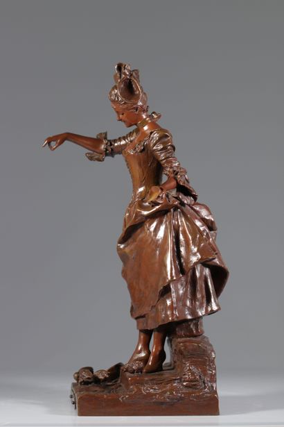 Georges VAN DER STRAETEN (1856-1928) bronze...