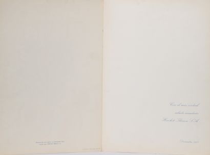 Salvador Dali. Carte de Noël original créé...