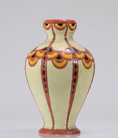 Charles Catteau Kéramis pied de lampe Art...
