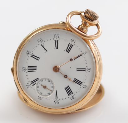 Montre chrono à gousset en or jaune
Poids:...