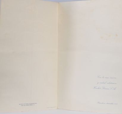Salvador Dali Carte de Noël original créé...