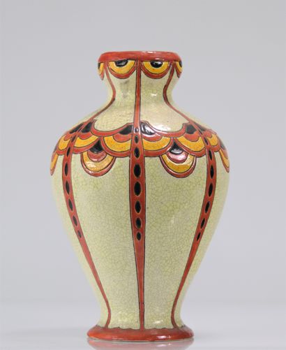 Charles Catteau Kéramis pied de lampe Art...