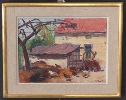 Marcel STOBBAERTS (1899-1979) huile sur panneau...