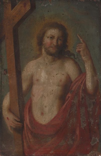 Huile sur cuivre école de Rubens
Poids: 58...