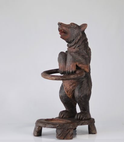 Foret Noire - Porte parapluies en forme d'ours...
