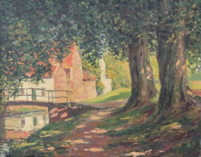 Ludovic JANSSEN (1888-1954) huile « coin...