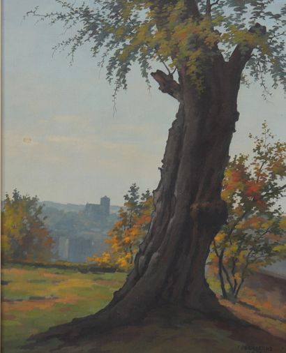 Joseph VERHAEGHE (1900-1987) huile 