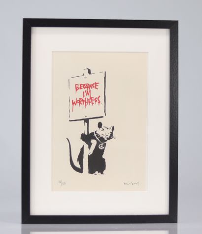 BANKSY (né en 1974), d'après Because I'm...
