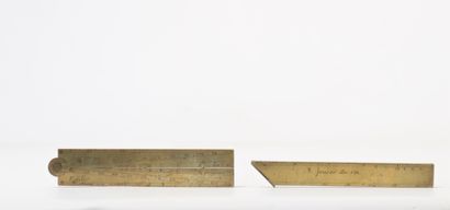 Lot of 2 measuring instruments. XII th century....