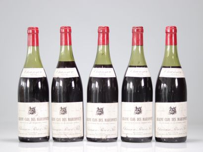 Lot de 5 Clos des Marconnets (Beaune) 1976
Poids:...