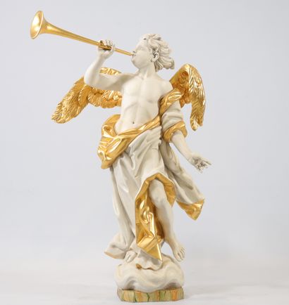 Polychrome wooden sculpture in the Italian...