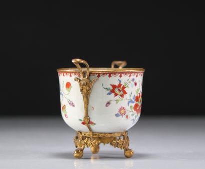 Compagnie des Indes porcelain mounted on...