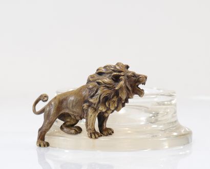 Crystal and bronze bottle rest
Weight: 1.16...