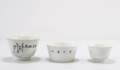 Lot of 3 Chinese porcelains
Weight: 335 g
Sizes:...