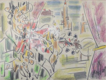 GEN PAUL (1895-1975) crayolor 