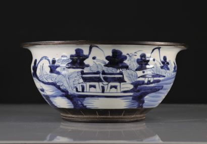 blanc-bleu porcelain basin for Vietnam
Weight:...