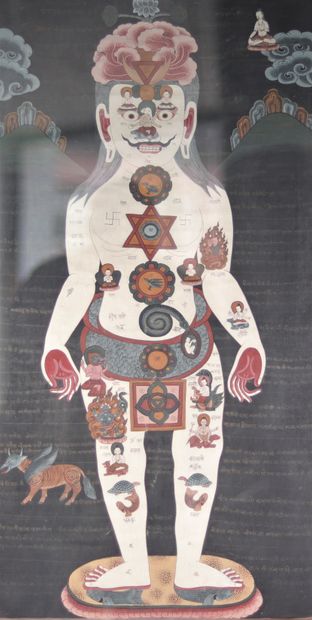 Thangka - The Chakras - 20th century
Weight:...
