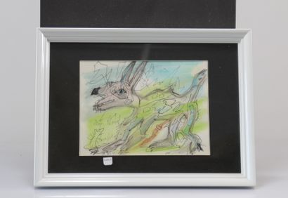 Lucebert (1924-1994). Original watercolor...