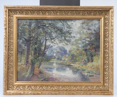 Louis VAN ENGELEN (1856-1940) Huile 