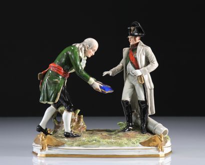 Saxon porcelain group depicting Napoleon
Weight:...