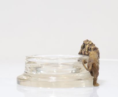 Crystal and bronze bottle rest
Weight: 1.16...